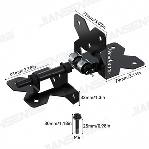 JIANSEN Heavy Duty Self Closing Gate <strong>Hinges</strong> Adjustable 90 Degree Gate <strong>Hinges</strong> Kit <strong>Fence</strong> Gate <strong>Hinge</strong> <strong>for</strong> PVC Vinyl <strong>Fence</strong> - Product Image 2