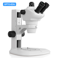 OPTO-EDU A23.1501-T1 8x-50x Trinocular Zoom Stereo Microscope Metal for Electronics PCB Coin Jewelry Industry