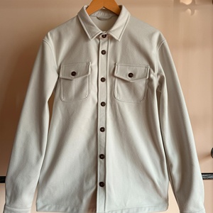 New Arrival Solid Color Button up Shirt Winter Cotton Jacket <strong>Shackets</strong> Casual <strong>Men</strong> Jacket - Product Image 6