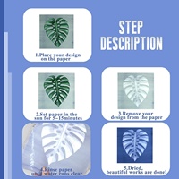 Kit de papier d'impression solaire Plans cyanotype pour projet d'art solaire DIY Haute sensibilité