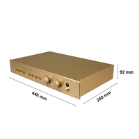 Préamplificateur BRZHIFI Audio Clone Switzerland FM255, amplificateur stéréo HiFi audiophile classique doré, haut-parleurs, préamplificateur home cinéma