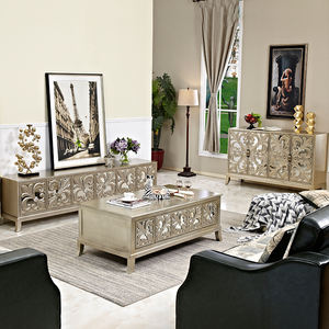 אירופאי רטרו סגנון עץ מלא נעליים ארון - Product Image 2