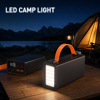 Lampe de camping LED avec batterie externe 30000-60000mAh haute capacité, charge portable 100W PD QC pour ordinateur portable, tablette, téléphone