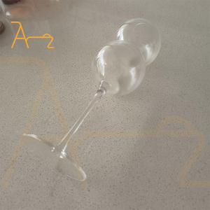 Verres à vin en cristal créatifs en gros, verres à champagne transparents en forme de <span class=keywords><strong>gourde</strong></span>, verres à boire pour mariage, fête, bar - Product Image 2