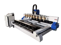 YN 1825 4 axes 3d Multi 6 8 tête meubles à bois Table chaise jambes barres colonne gravure sculpture rotative CNC routeur Machine