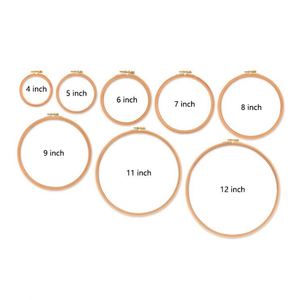High Quality Round Knitting Tool Wooden Embroidery Hoop Cross Stitch <b>Ring</b> - Product Image 2