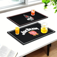 Tapis de sol pour bar en pvc de haute qualité, coréen, carré, de marque, personnalisé, en caoutchouc pour boisson, 1 pièce