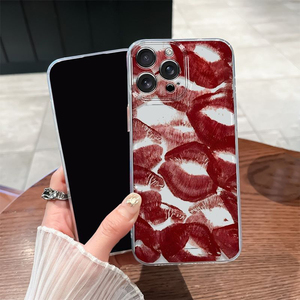 เคสโทรศัพท์มือถือ TPU ลายพิมพ์ริมฝีปาก<span class=keywords><strong>สี</strong></span><span class=keywords><strong>แดง</strong></span>สุดสร้างสรรค์สำหรับ iPhone x XR XS <span class=keywords><strong>11</strong></span> 12 13 14 15 16 17 PRO MAX AIR - Product Image 6