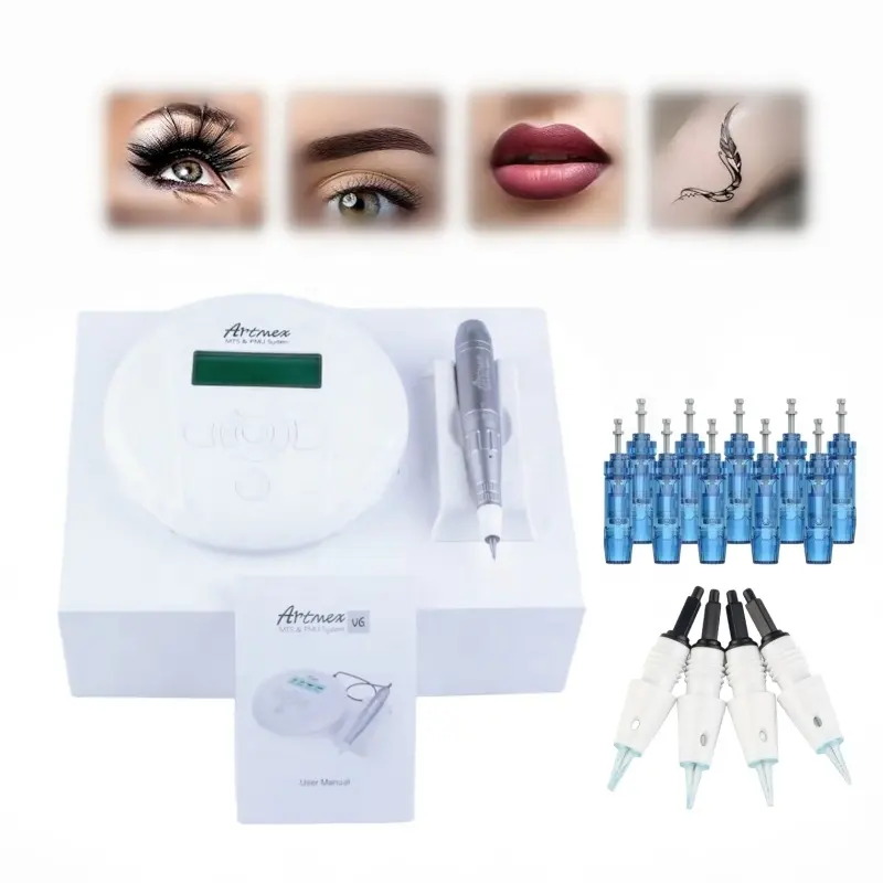 Draadloze Digitale Pmu Mts Permanente Make-Up Machine Apparaat Microblading Elektrische Lip Plumper Voor Wenkbrauw Eyeliners Lippen Verven