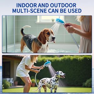 Whale Shape Pets Dogs Sprayer and Scrubber <strong>Shower</strong> Tool <strong>Head</strong> Bath <strong>Attachment</strong> with 3 Modes - Product Image 6