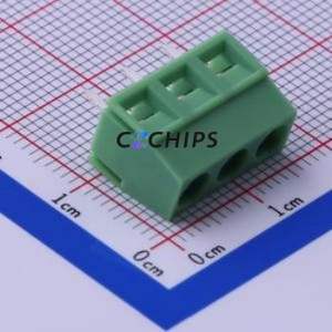 KF127-5.0-3P <b>Screw</b> Terminal <b>Block</b> Through hole Component (THT),P=5mm Connector 1x3P 5mm Green Through Hole - Product Image 1