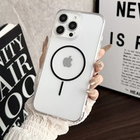 Funda Transparente Magnética de TPU y PC para Teléfono Móvil, Compatible con Carga Inalámbrica, para iPhone 18 17 16 15 14 13 Pro Max