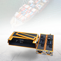 Flight case de transport 2U en aluminium coloré personnalisable pour microphone sans fil et équipement audio