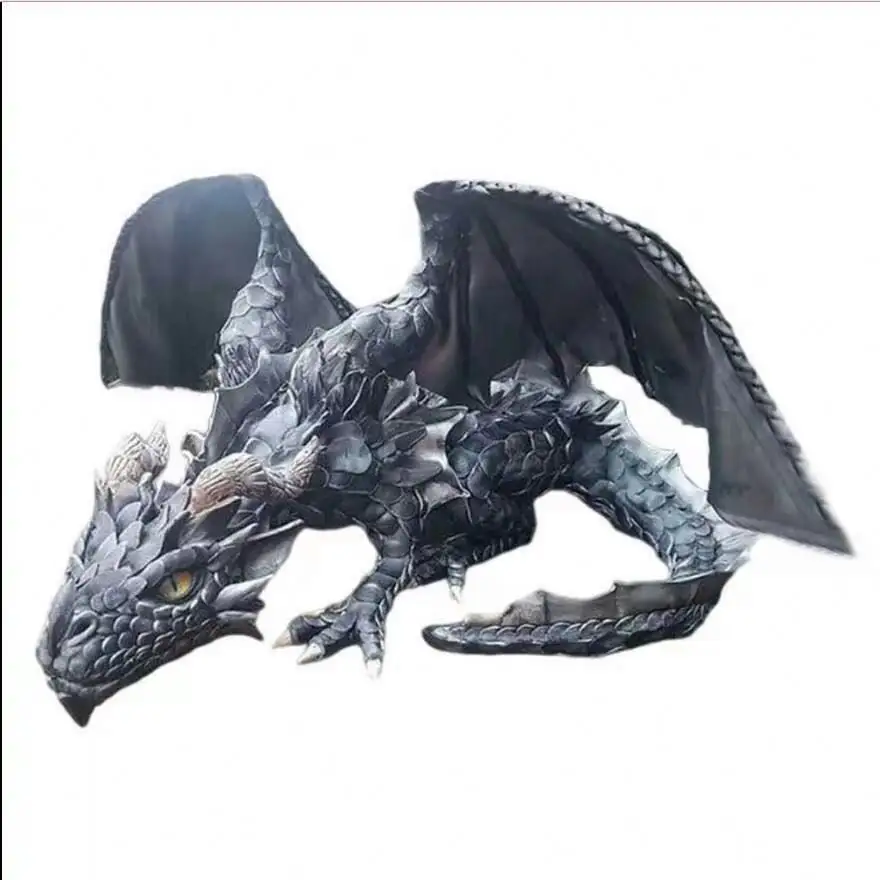 2023 Hete Verkoop Dragon Figuur Tuin Decoratie Hars Dragon Model Dragon Voogd Natuurlijke Pvc Militaire Kartonnen Verpakking Unisex