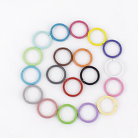 Deepeel BD481 10mm BRICOLAGE Porte-clés Sac Vêtements Bijoux Faits À La Main De Base Matériel Métal Couleur Anneau Fermé O Anneau Ovale boucle