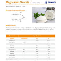 Stéarate de magnésium de qualité alimentaire, prix de gros direct usine, haute qualité, CAS 557-04-0, poudre de stéarate de magnésium