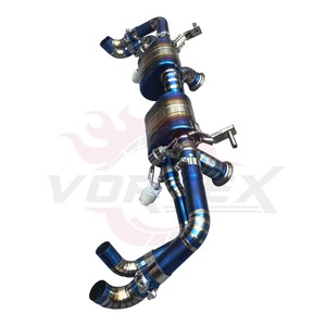 Sistema de Escape de Titanio de Alto Rendimiento Vortex para Lamborghini Huracan LP610, Tubo de Carreras con Válvula de Control, Azul - Product Image 6