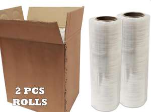 Stretch Film/Pallet <b>Wrap</b> Industrial Strength <b>Clear</b> Cling Reinforced Grade High Gloss Blow Molding Grade Durable Adhering - Product Image 5