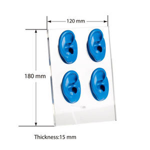 Bagues auriculaires en Silicone, présentoir carré, à quatre lentilles de haute qualité - Product Image 2