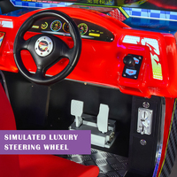 Simulateur de course automobile d'arcade pour enfants en intérieur, jeu de conduite complet avec certification CE, fonctionnement à pièces, anglais
