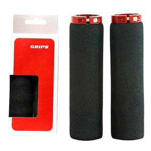 Poignées de vélo de montagne en alliage d'aluminium à double verrouillage unilatéral, antidérapantes et absorbant la transpiration, pour BMX et cruisers - Product Image 5