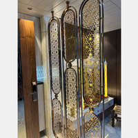 Paravent en acier inoxydable sur mesure, design moderne, étanche, découpe laser, anti-vol, insonorisant à bulles d'eau