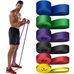 Bandes de résistance Rh, bandes d'exercice en TPE, résistance moyenne, colorées, pour le fitness, le stretching, la mise en forme et les entraînements sportifs - Product Image 1