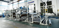 Machine de stratification de colle d'huile de point de colle/adhésif de tissu.