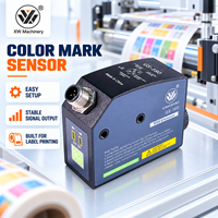 Sensor Tanda Warna Fotoelektrik GS-180 Presisi Tinggi RGB 3 Warna untuk Mesin Pencetak Kemasan