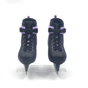 Nouvelles chaussures de patinage professionnelles pour femmes adultes, couleur noire et violette créative, dessus en PP, doublure en velours chaud, chaussures de patinage sur <span class=keywords><strong>glace</strong></span> pour patinoire - Product Image 3