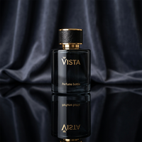 Flacons de parfum cosmétiques cylindriques en verre de luxe 50 ml avec pulvérisateur à pompe, sérigraphie, col en aluminium, emballage rechargeable