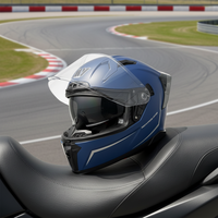 Nouveau Casque Moto Intégral Léger 2026 Coque ABS Double Visière Certifié ECE22.06 Anti-Impact Toutes Saisons