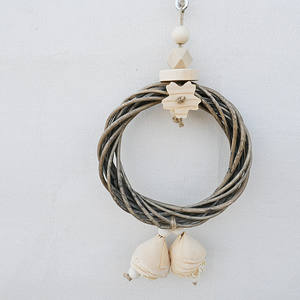 Rotin <span class=keywords><strong>Anneau</strong></span> Suspendu Balançoire Pièce En <span class=keywords><strong>Bois</strong></span> Fleur <span class=keywords><strong>Dentition</strong></span> Grignotage Ennui Soulagement Fournitures Perroquet <span class=keywords><strong>Oiseau</strong></span> Jouets - Product Image 3