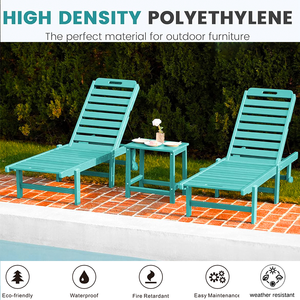 Alta calidad HDPE personalizado plástico madera impermeable muebles de exterior bajo mantenimiento Silla de Salón al aire libre - Product Image 2