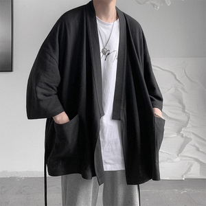 <span class=keywords><strong>Giacca</strong></span> <span class=keywords><strong>estiva</strong></span> larga Casual Casual stile cinese stile OEM personalizzata in <span class=keywords><strong>lino</strong></span> cotone traspirante - Product Image 6