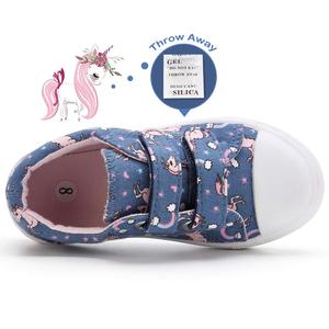 2025 Chất lượng cao Toddler chàng trai và cô gái Giày trẻ em Vải Sneakers phim hoạt hình đôi móc và vòng lặp - Product Image 6