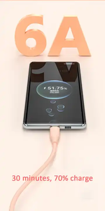 Hot bán 66 Wát 6A sạc nhanh Loại C Cáp dữ liệu Macaron Silicone lỏng cho samsung và Huawei máy in - Product Image 6