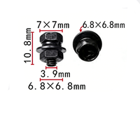 Clips métalliques automobiles fournis par l'usine chinoise, attaches métalliques pour voitures, clips automobiles et attaches en plastique 152157