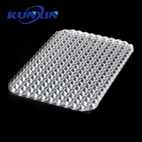 Diffuseur LED Kunxin découpable en PMMA 100 % neuf, texture prismatique anti-éblouissement