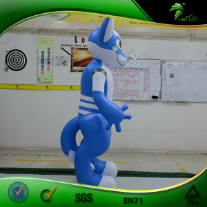 Handmade Màu Xanh <span class=keywords><strong>Inflatable</strong></span> <span class=keywords><strong>Husky</strong></span>, Lớn <span class=keywords><strong>Inflatable</strong></span> <span class=keywords><strong>Husky</strong></span> Đồ Chơi Động Vật - Product Image 2