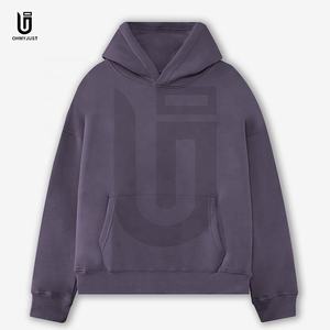 Felpa con cappuccio bianca Unisex di nuova tendenza 380Gsm felpa con cappuccio in cotone poliestere senza stringhe felpa con cappuccio da uomo oversize Fit - Product Image 4