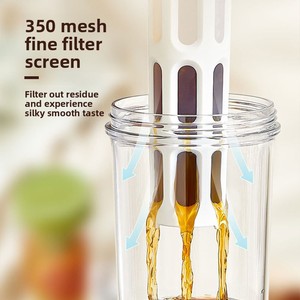 Carafe <span class=keywords><strong>à</strong></span> café infusé <span class=keywords><strong>à</strong></span> froid et théière <span class=keywords><strong>à</strong></span> fruits avec infuseur, grande capacité, pour réfrigérateur, promotion estivale - Product Image 4