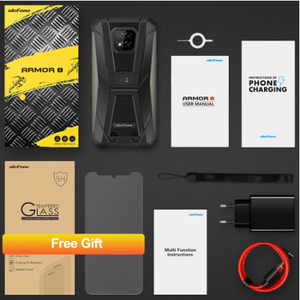 โทรศัพท์มือถือ <span class=keywords><strong>Ulefone</strong></span> <span class=keywords><strong>Armor</strong></span> <span class=keywords><strong>8</strong></span> ระบบปฏิบัติการ Android 10 ทนทาน รองรับ 4G NFC ชิปประมวลผล Helio P60 หน่วยความจำ <span class=keywords><strong>4GB</strong></span>+<span class=keywords><strong>64GB</strong></span>  โทรศัพท์แบบ Octa-core รองรับ 2.4G/5G WiFi หน้าจอ 6.1 นิ้ว กันน้ำ - Product Image 6