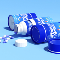 Haute qualité papier hermétique médicament produit pilule papier Tube forme ronde Capsule bouteille vitamine pilule emballage Tube