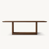 Mobilier moderne multi-tailles haut de gamme ensemble de table à manger rectangulaire d'extérieur Villa hôtel peut être personnalisé