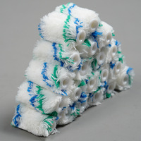 Rouleau de peinture pour doigt, 2 pouces, tête à 4 poils, cadre en caoutchouc uréthane, outil de peinture industriel et DIY, matériau polyester