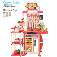 EDULAND Ensemble de jouets de cuisine Montessori 73 pièces avec aliments en plastique écologiques non toxiques à découper pour les enfants de 2 à 7 ans OEM/ODM disponible
