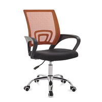 Chaise de bureau pivotante à réglage électrique au design contemporain, avec accoudoirs fixes et base métallique – Vente à prix réduit directement de l'usine