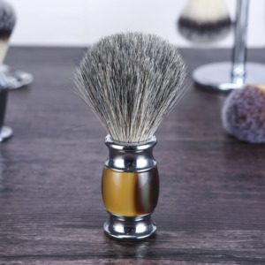 <span class=keywords><strong>Pennello</strong></span> da <span class=keywords><strong>Barba</strong></span> Riutilizzabile con Manico in Resina Anti-irritazione e Setole di <span class=keywords><strong>Tasso</strong></span> per Pulizia Viso e <span class=keywords><strong>Barba</strong></span> - Product Image 4