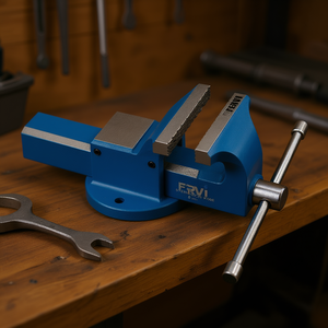 Tornillo de Banco de Acero Fervi de 6 Pulgadas, Herramienta Resistente para Trabajos Metálicos en Taller - Product Image 3